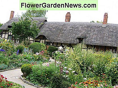 Il giardino del cottage di Anne Hathaway a Shottery, Warwickshire, Inghilterra